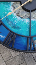 Load and play video in Gallery viewer, Deep Blue Island Clock - Ready to Ship
