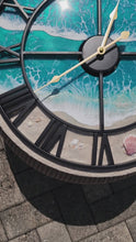 Load and play video in Gallery viewer, Gulf Beach Wave 20&quot; Clock
