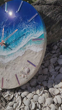 Load and play video in Gallery viewer, Blue Wave 16" Clock
