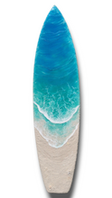 Load image into Gallery viewer, 4ft Tropical Beach Surfboard Wall Art
