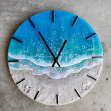 Load image into Gallery viewer, Tropical Wave 12" Clock
