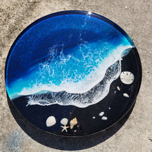 Load image into Gallery viewer, Black Beach Wave Lazy Susan
