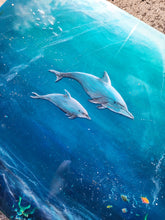 Load image into Gallery viewer, Dolphin Dance Wall Art 18"x24"
