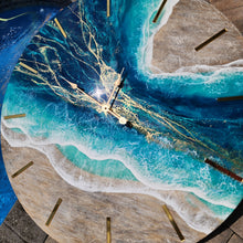 Load image into Gallery viewer, Ocean Geode 36&quot; Clock
