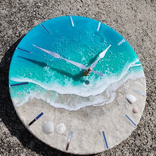 Load image into Gallery viewer, Tropical Wave 12" Clock
