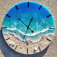 Load image into Gallery viewer, Blue Lagoon 20&quot; Clock
