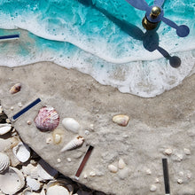 Load image into Gallery viewer, Tropical Wave 12" Clock
