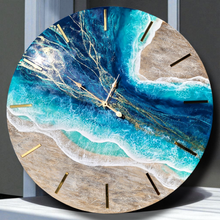 Load image into Gallery viewer, Ocean Geode 36&quot; Clock
