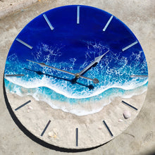 Load image into Gallery viewer, Blue Beach Wave 18&quot; Wall Clock
