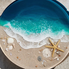 Load image into Gallery viewer, Turquoise Wave Lazy Susan
