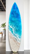 Load image into Gallery viewer, 5ft Beach Wave Surfboard Wall Art

