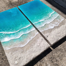 Load image into Gallery viewer, Siesta Key Diptych Wall Art 24x24 (24x12 Panels)
