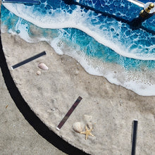 Load image into Gallery viewer, Blue Beach Wave 18&quot; Wall Clock
