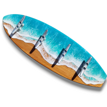 Load image into Gallery viewer, Tropical Ocean Wave Towel Rack
