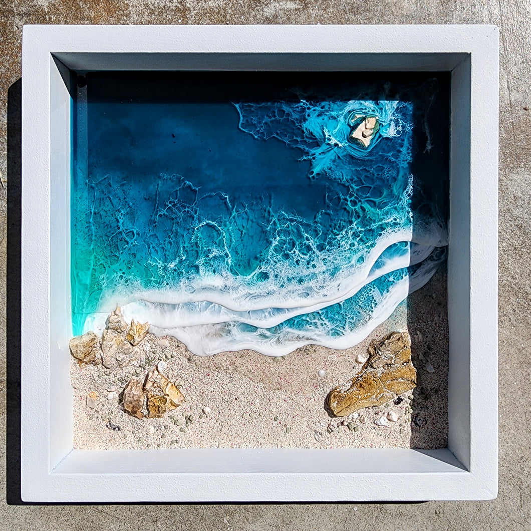 10x10 Framed Beach Wall Art