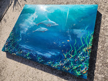 Load image into Gallery viewer, Dolphin Dance Wall Art 18"x24"
