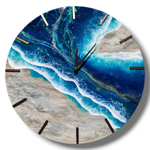 Load image into Gallery viewer, Ocean Geode 24" Clock
