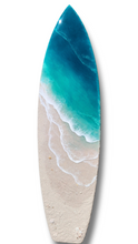 Load image into Gallery viewer, 5ft Gentle Beach Waves Surfboard Wall Art
