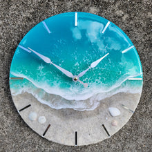 Load image into Gallery viewer, Tropical Wave 12" Clock

