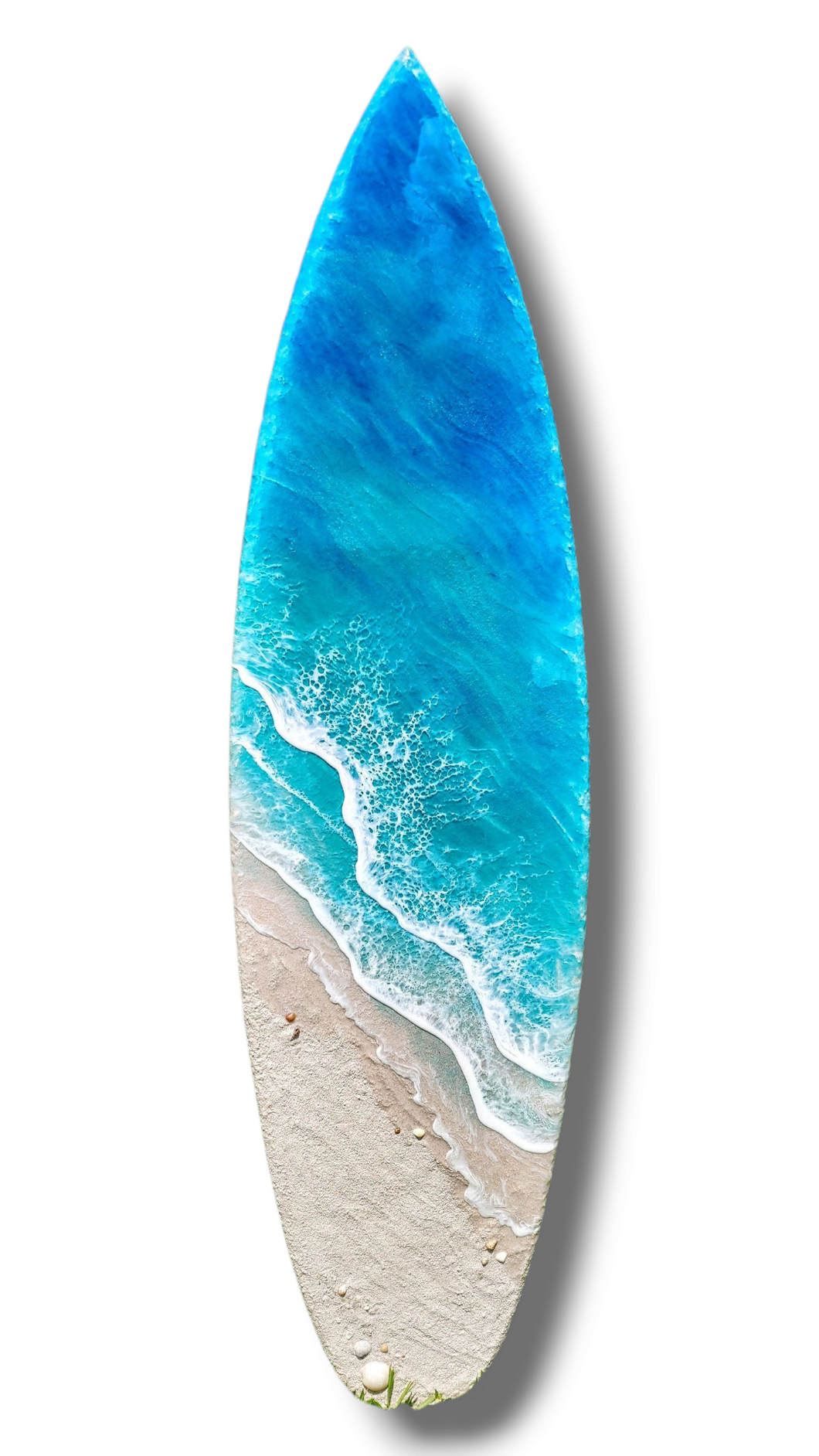 5ft Beach Wave Surfboard Wall Art