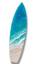 Load image into Gallery viewer, 5ft Wavy Beach Surfboard Wall Art
