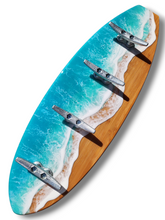 Load image into Gallery viewer, Tropical Ocean Wave Towel Rack
