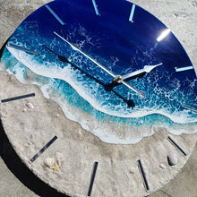 Load image into Gallery viewer, Blue Beach Wave 18&quot; Wall Clock
