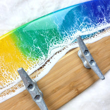 Load image into Gallery viewer, Rainbow Surfboard Towel Rack
