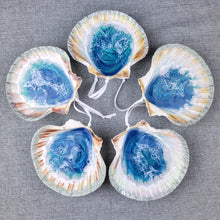 Load image into Gallery viewer, Scallop Shell Ocean Ornament - 2021
