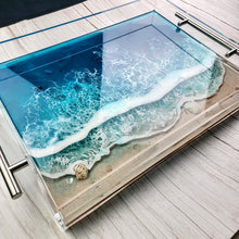 Load image into Gallery viewer, Teal Tides Acrylic Tray
