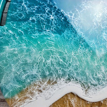 Load image into Gallery viewer, Ocean Wave Storage Basket Table
