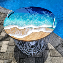 Load image into Gallery viewer, Ocean Wave Storage Basket Table
