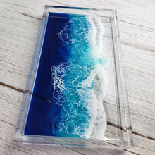 Load image into Gallery viewer, Blue Ocean Wavec Acrylic Tray
