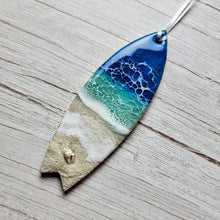Load image into Gallery viewer, Surfboard Beach Ornaments - Blue - 2022
