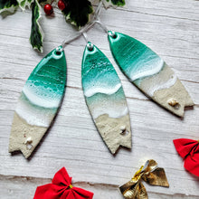 Load image into Gallery viewer, Surfboard Beach Ornaments - Green - 2022
