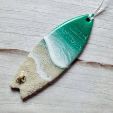 Load image into Gallery viewer, Surfboard Beach Ornaments - Green - 2022
