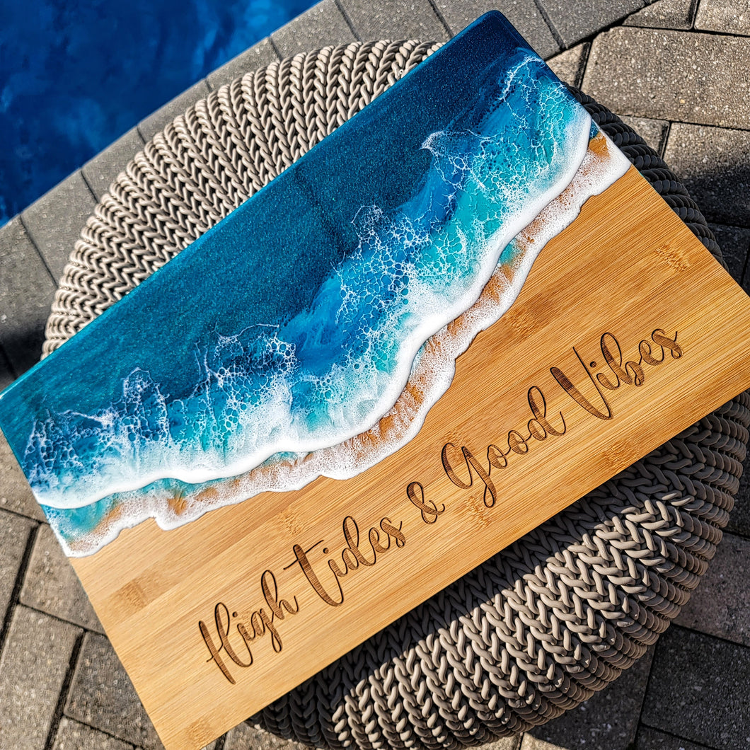 High Tides & Good Vibes Serving Board