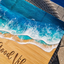 Load image into Gallery viewer, High Tides &amp; Good Vibes Serving Board
