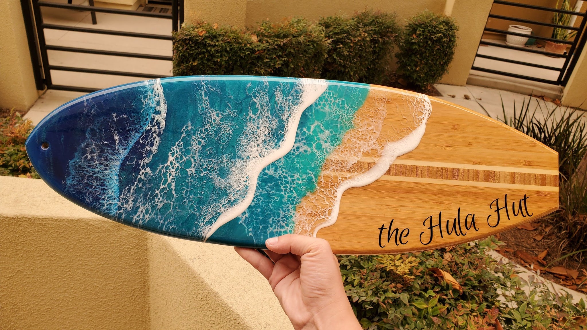 Made-to-Order Surfboard Serving Board